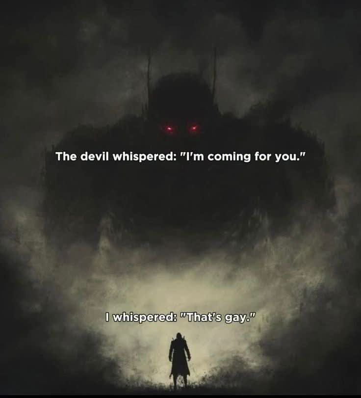 A Humorous Take on a Dark Encounter