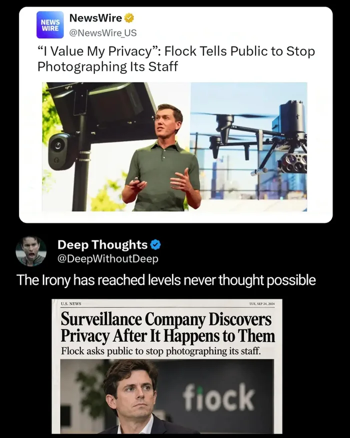 Surveillance Company Requests Privacy After Being Photographed by Public
