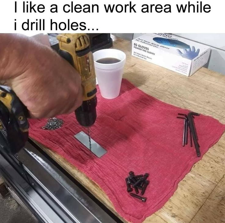 A Dangerous Setup for Drilling Metal - WTF on Aviaclip