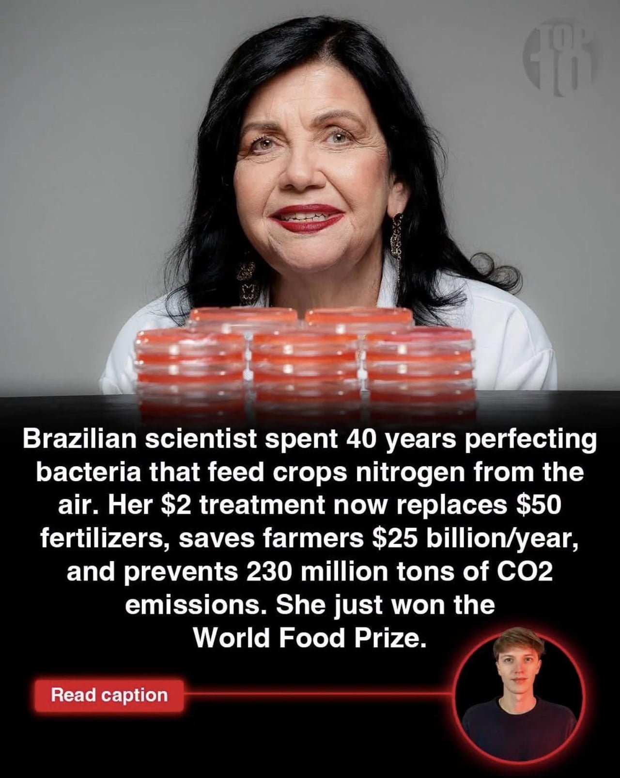 Brazilian Scientist Wins World Food Prize for Nitrogen-Fixing Bacteria Innovation - Interesting on Aviaclip