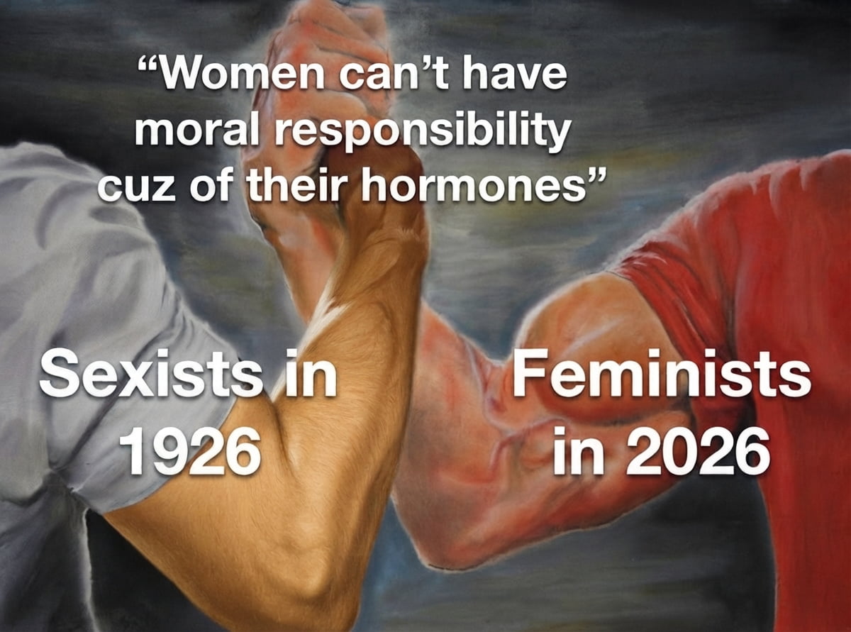 A Meme Comparing Historical and Modern Perspectives on Moral Responsibility - Memes on Aviaclip