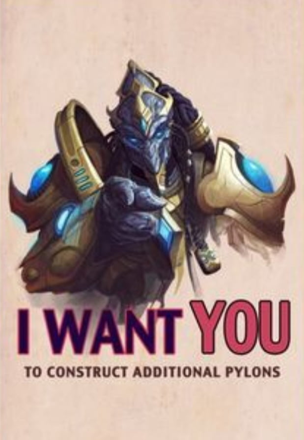A Protoss-Themed Take on the Iconic Uncle Sam Recruitment Poster