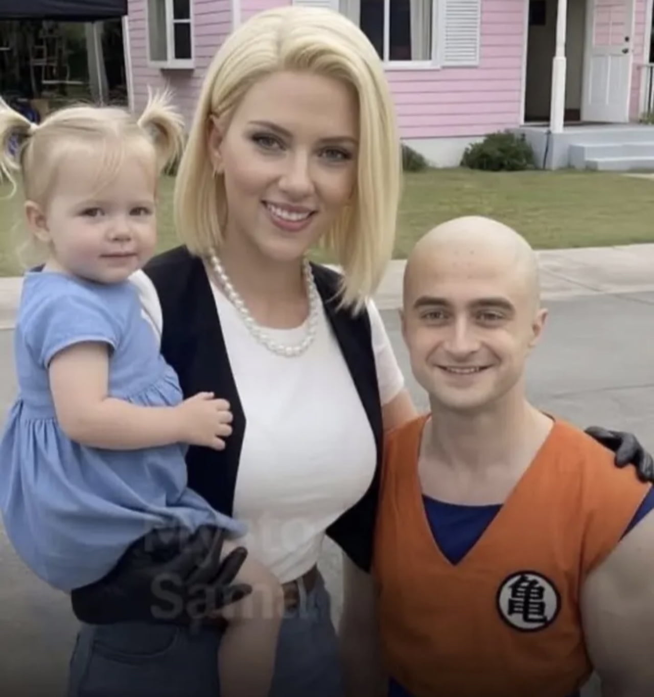 A Surreal AI-Generated Family Portrait Featuring Dragon Ball Characters - Memes on Aviaclip