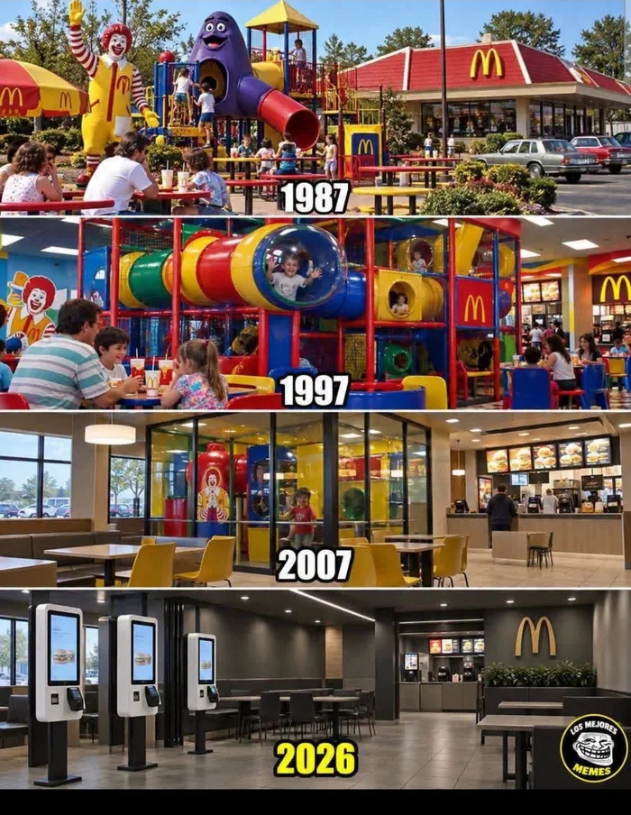 Visualizing the Evolution of McDonald's Restaurant Design Over Four Decades