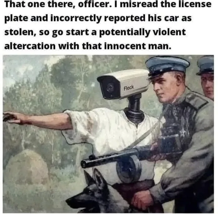 Satirical Meme Criticizes Automated License Plate Recognition Systems - Memes on Aviaclip
