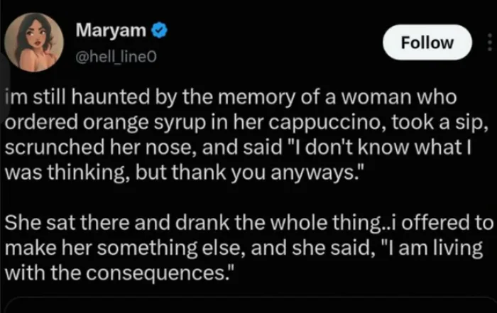 A Viral Anecdote About Taking Responsibility for a Questionable Coffee Order - Funny on Aviaclip