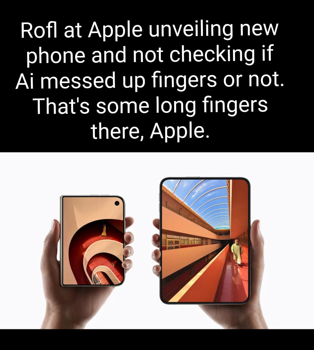 Social Media Users Question Apple Promotional Imagery Over Hand Proportions