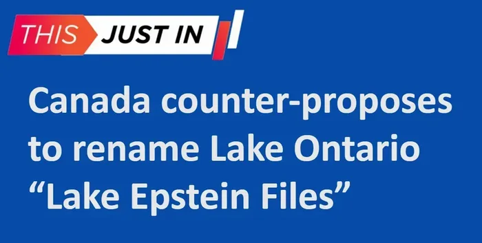Satirical News Graphic Jokes About Renaming Lake Ontario - Memes on Aviaclip