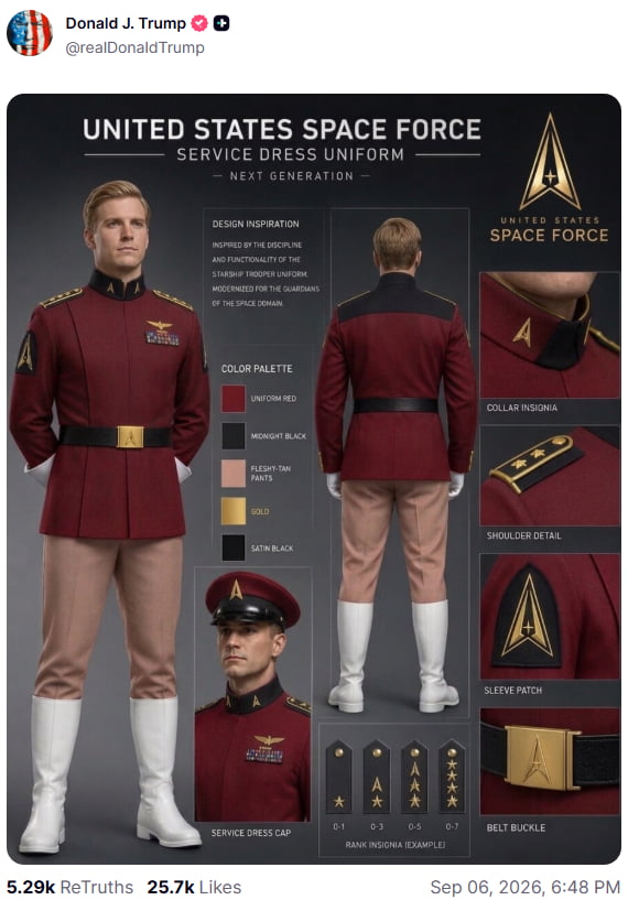 AI-Generated Concept Art for United States Space Force Uniforms - Interesting on Aviaclip
