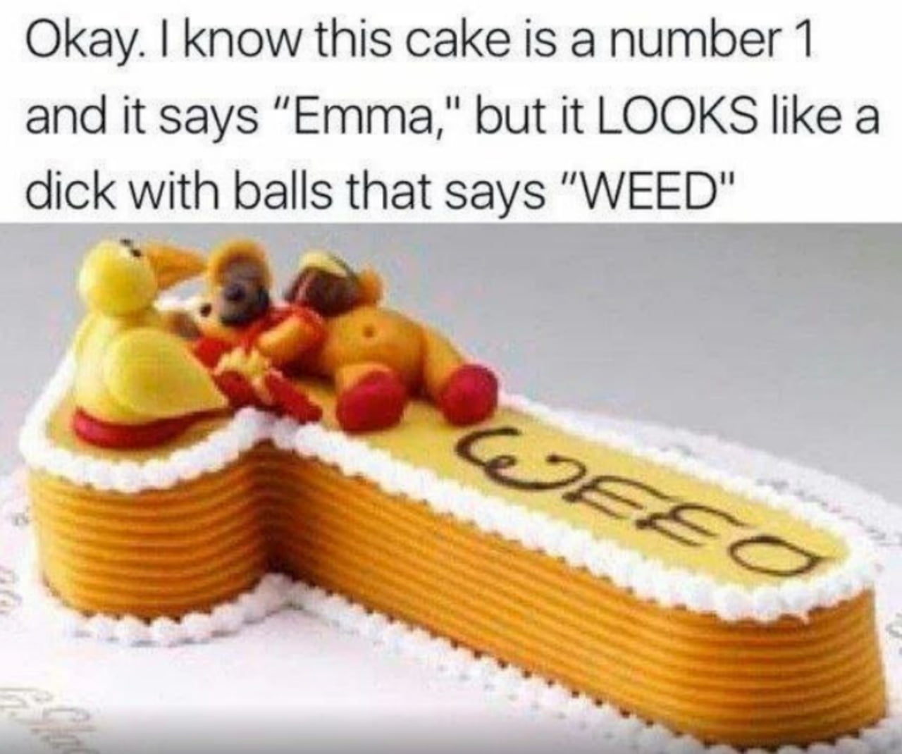 An Unfortunate Cake Design That Looks Like Something Else - Funny on Aviaclip