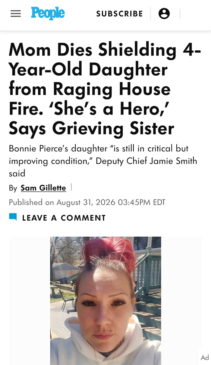 Mother Remembered as a Hero After Shielding Daughter from House Fire - Wholesome on Aviaclip