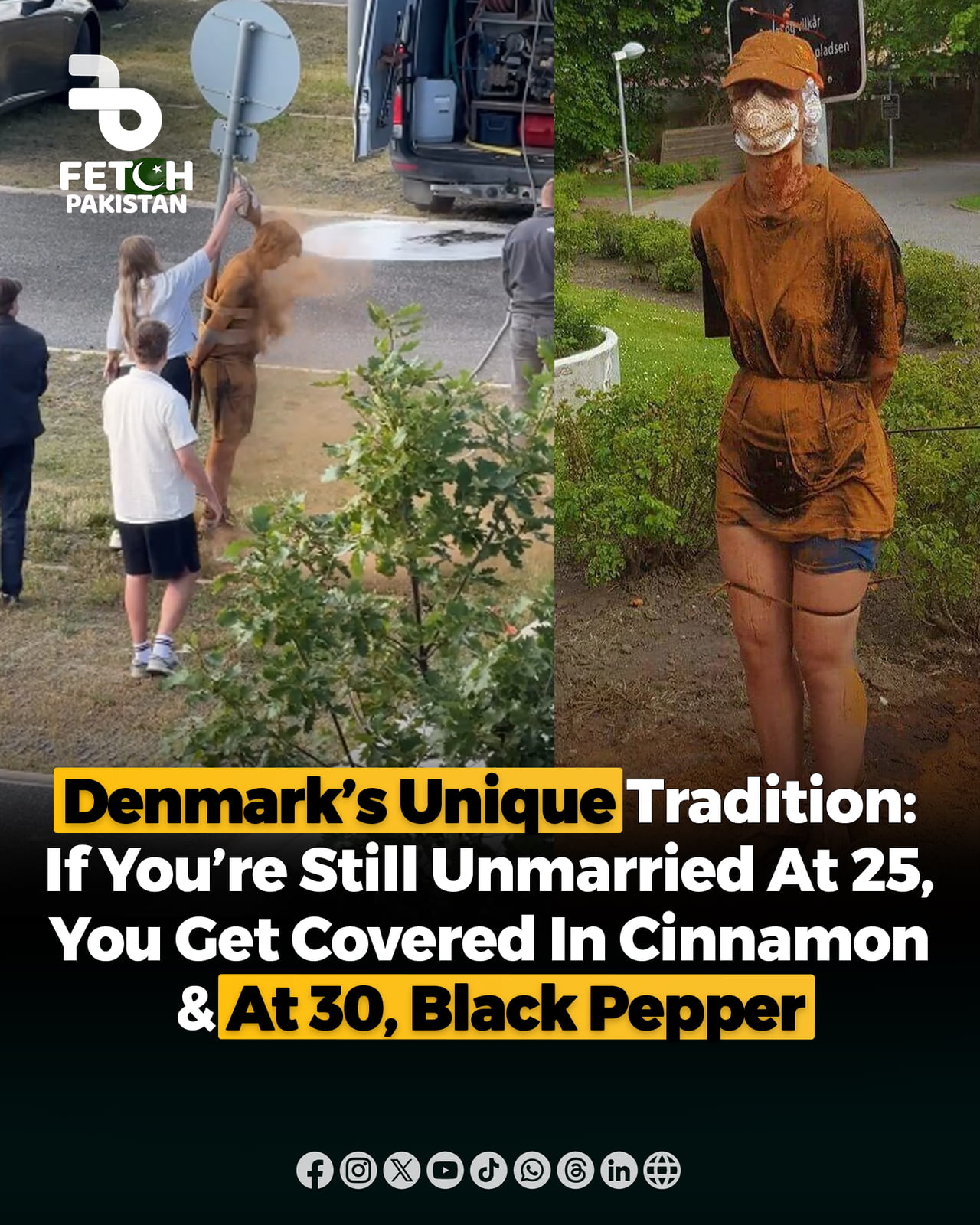 The Danish Tradition of Covering Unmarried People in Spices - Interesting on Aviaclip