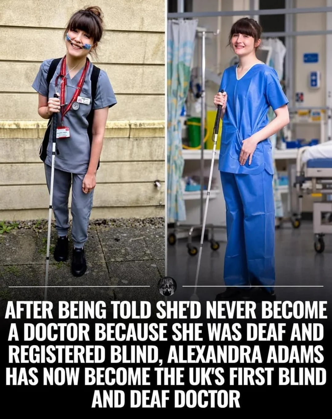 Alexandra Adams Becomes the UK's First Deaf and Blind Doctor - Interesting on Aviaclip