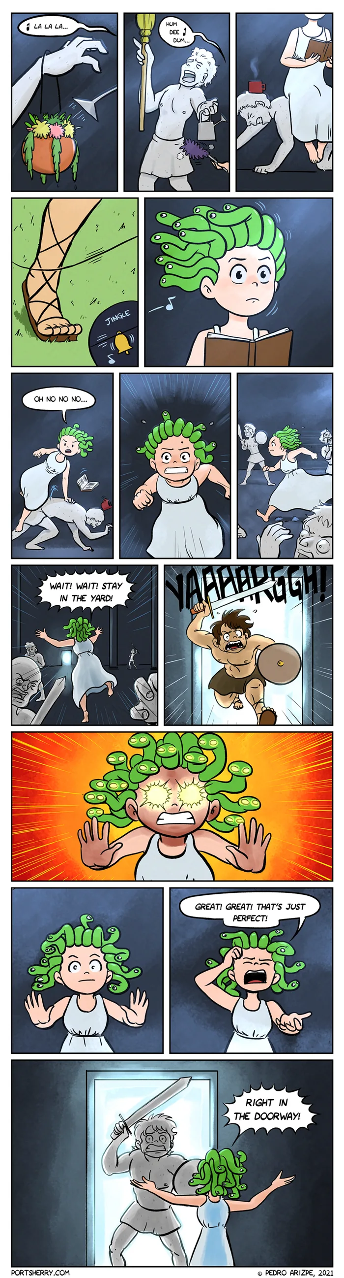 Medusa Faces a Major Obstacle in Her Own Home - Funny on Aviaclip