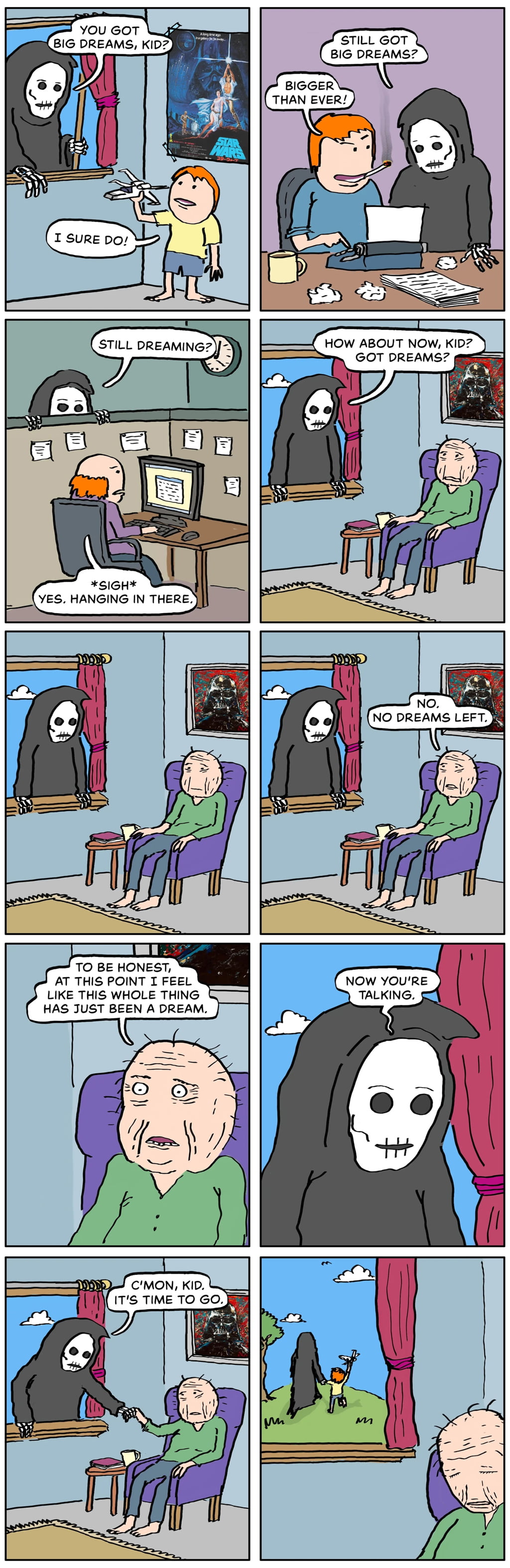 A Lifelong Conversation with the Grim Reaper - Funny on Aviaclip