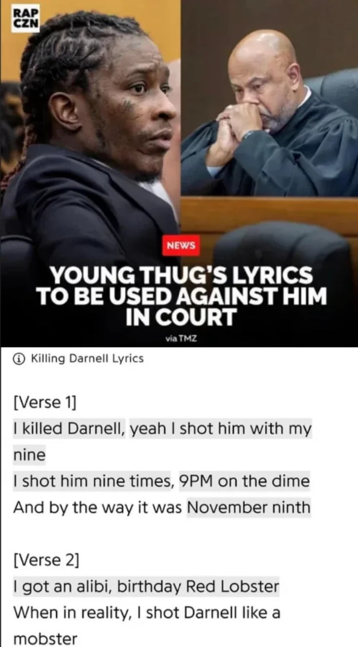 Legal Controversy: Young Thug's Lyrics Cited in Court Proceedings - Interesting on Aviaclip