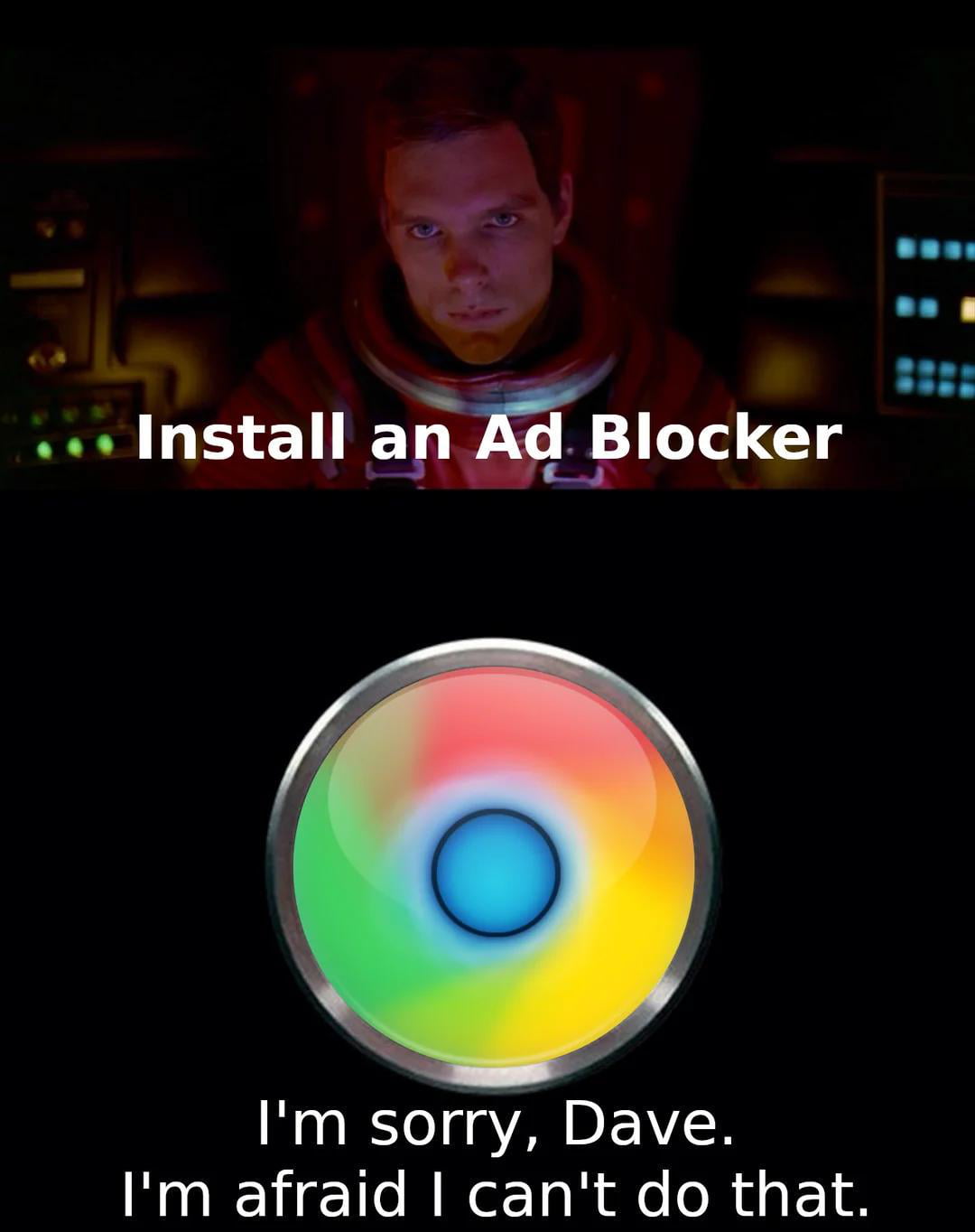 HAL 9000 Parody Highlights Google Chrome Ad-Blocking Issues