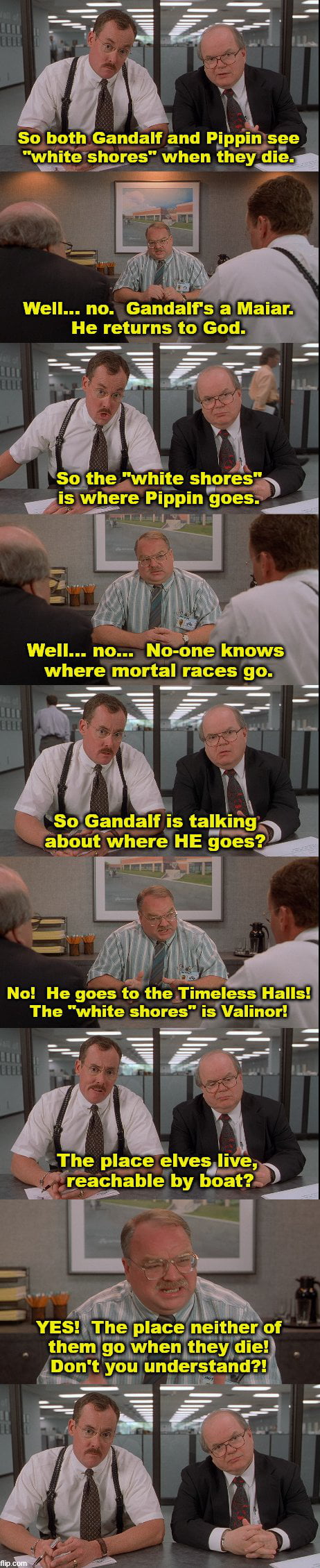 The Office Bobs Debate Lord of the Rings Lore