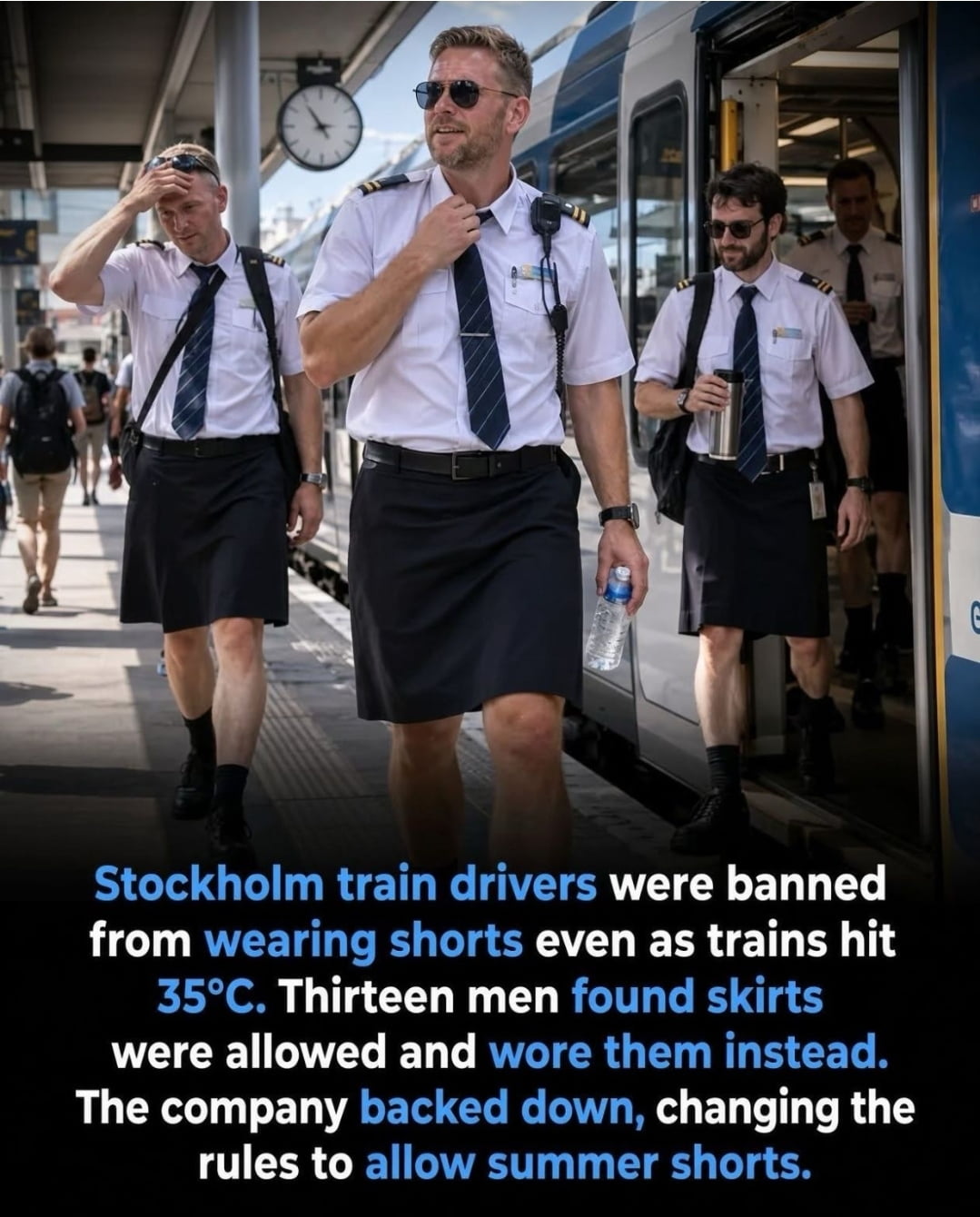How Stockholm Train Drivers Used a Uniform Loophole to Get Shorts Approved - Interesting on Aviaclip