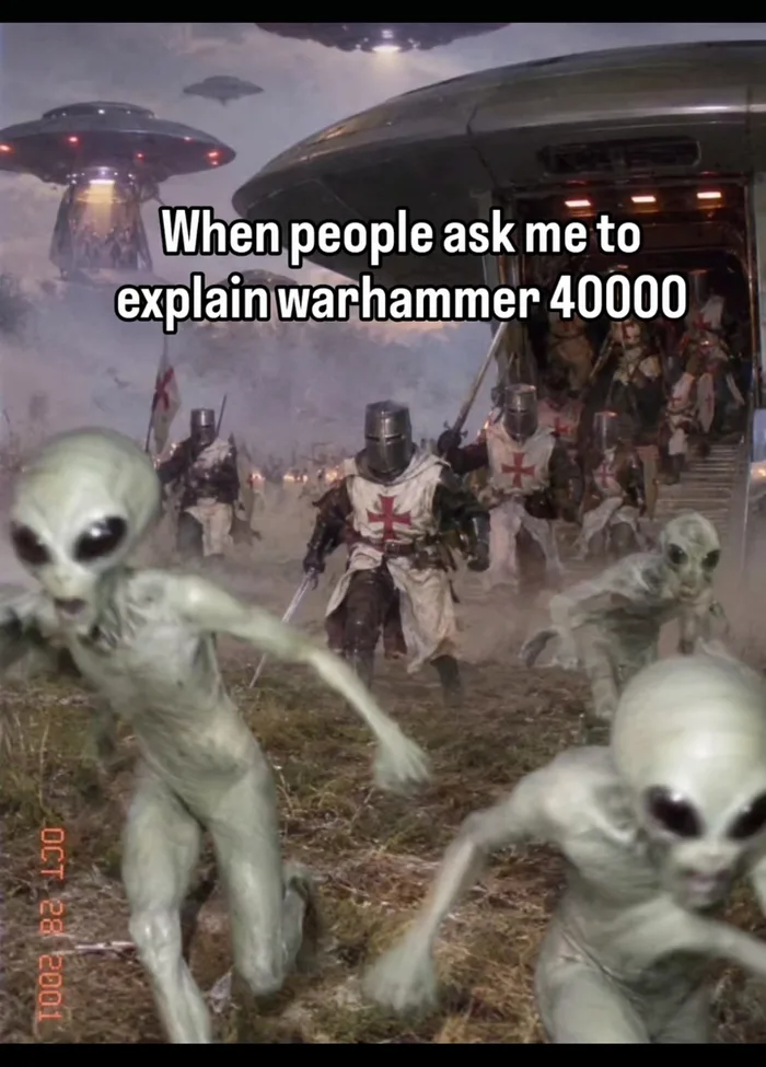 The Struggle of Explaining Warhammer 40,000 Lore - Memes on Aviaclip