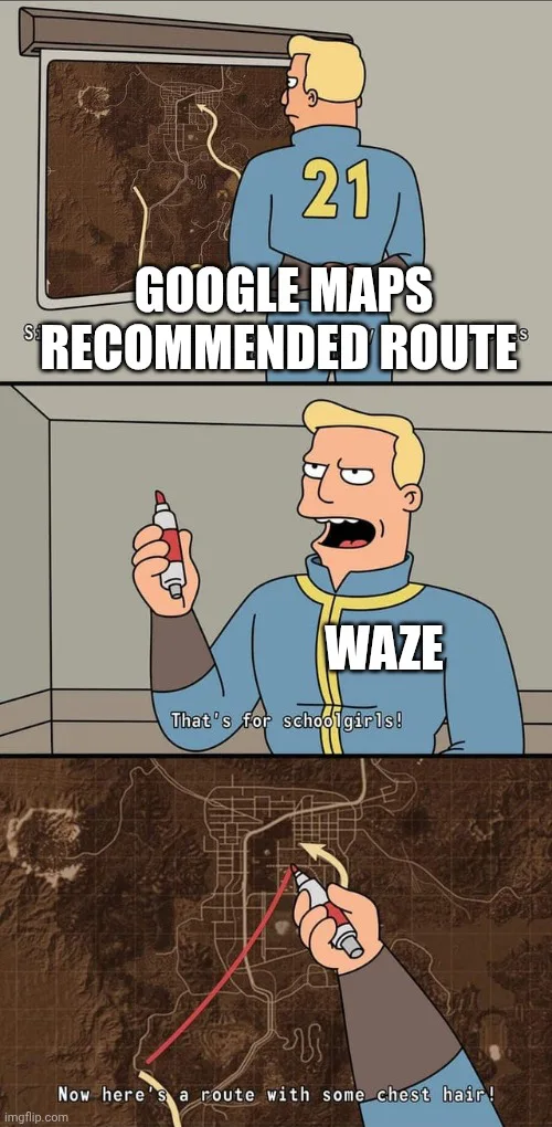 The Difference Between Google Maps and Waze Navigation Styles