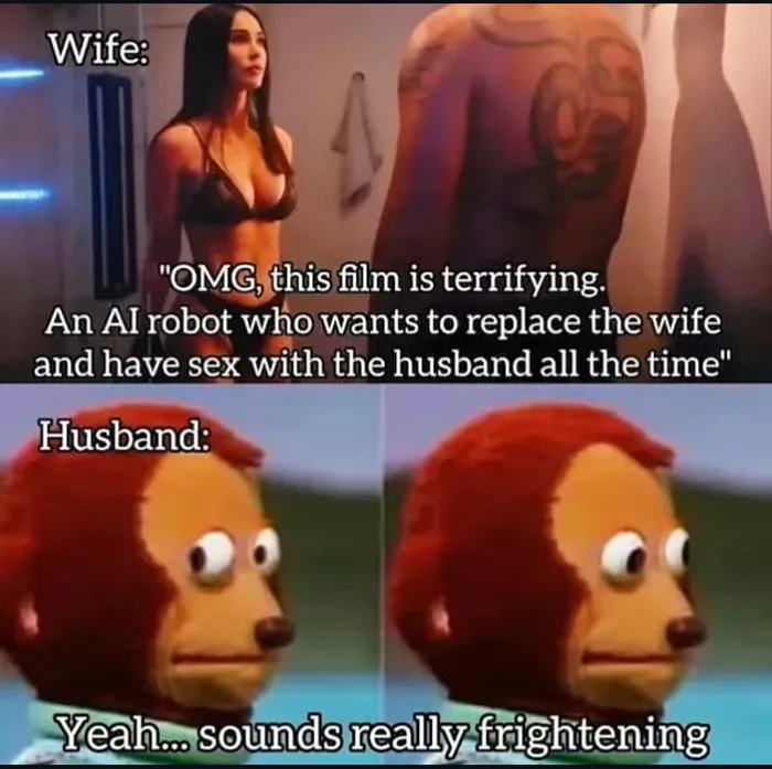 A Humorous Take on the Sci-Fi Thriller Subservience - Memes on Aviaclip