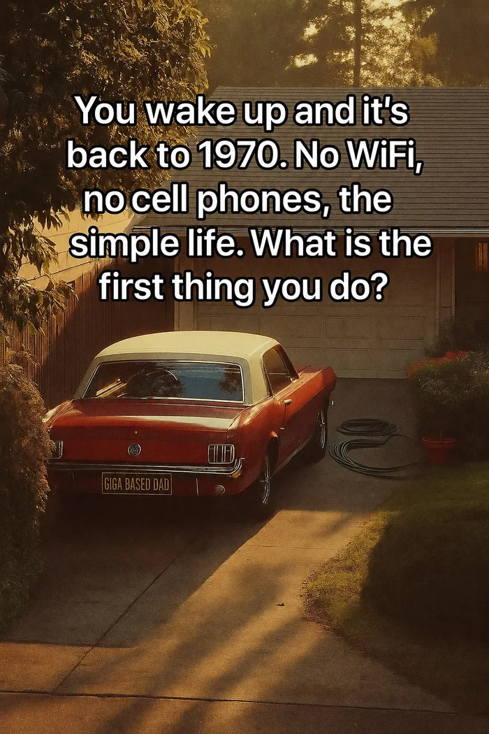 What Would You Do If You Woke Up in 1970? - Memes on Aviaclip