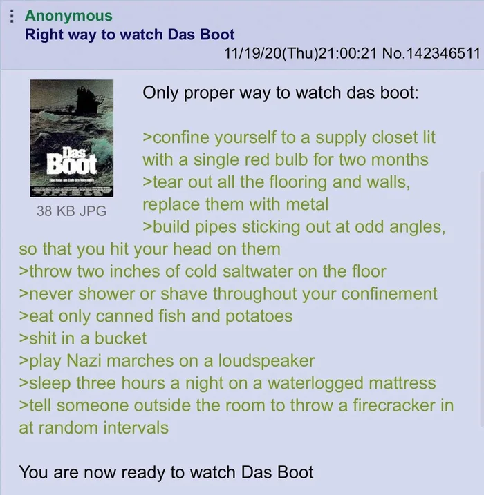 The Ultimate Immersive Experience for Watching Das Boot - Memes on Aviaclip