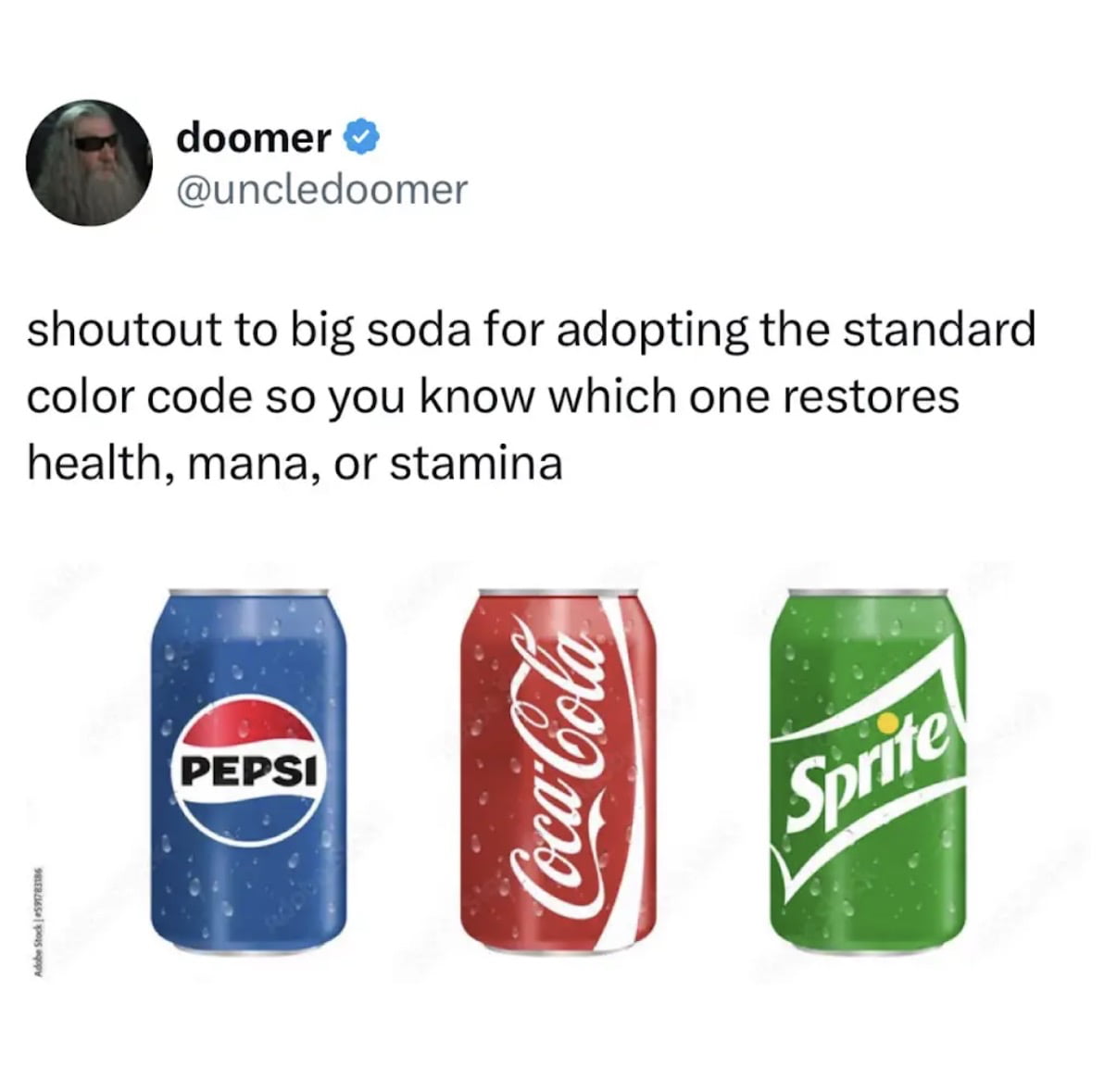 Applying Video Game Color Coding to Popular Soda Brands - Memes on Aviaclip