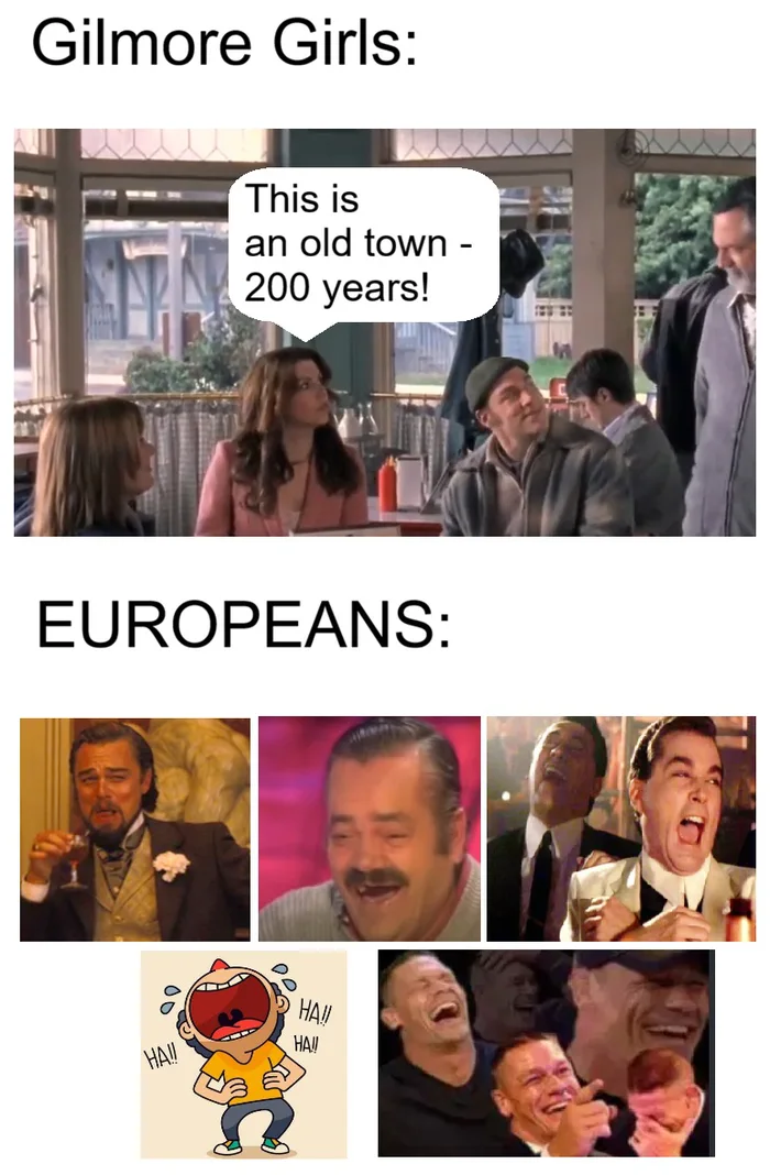 A Humorous Comparison of Historical Perspectives Between the US and Europe - Memes on Aviaclip