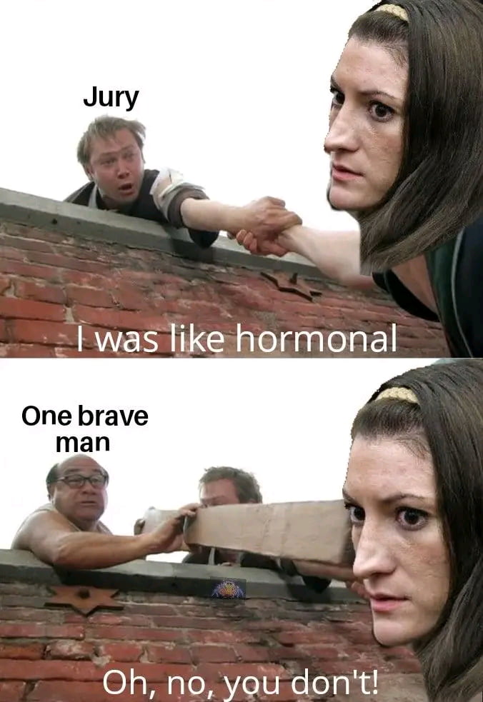 Meme Depicts Jury Dynamics in High-Profile Legal Case - Memes on Aviaclip