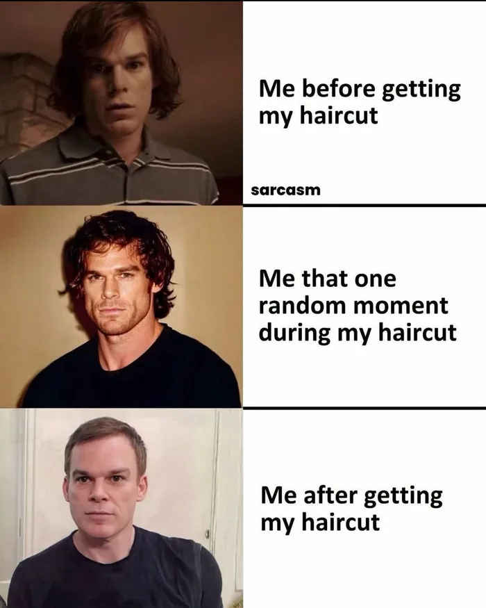 The Three Stages of Getting a Haircut