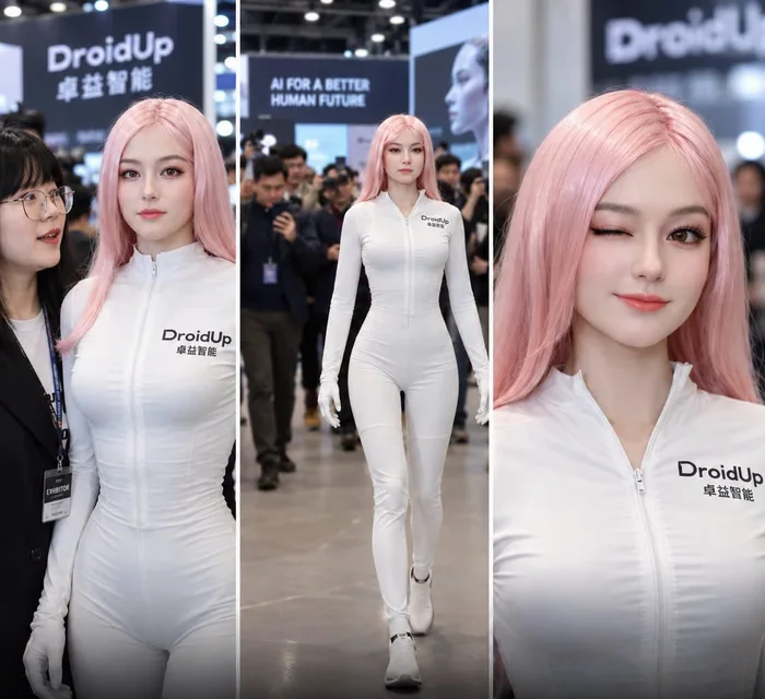 Hyper-Realistic Humanoid Robot Debuts at Tech Exhibition - Technology on Aviaclip