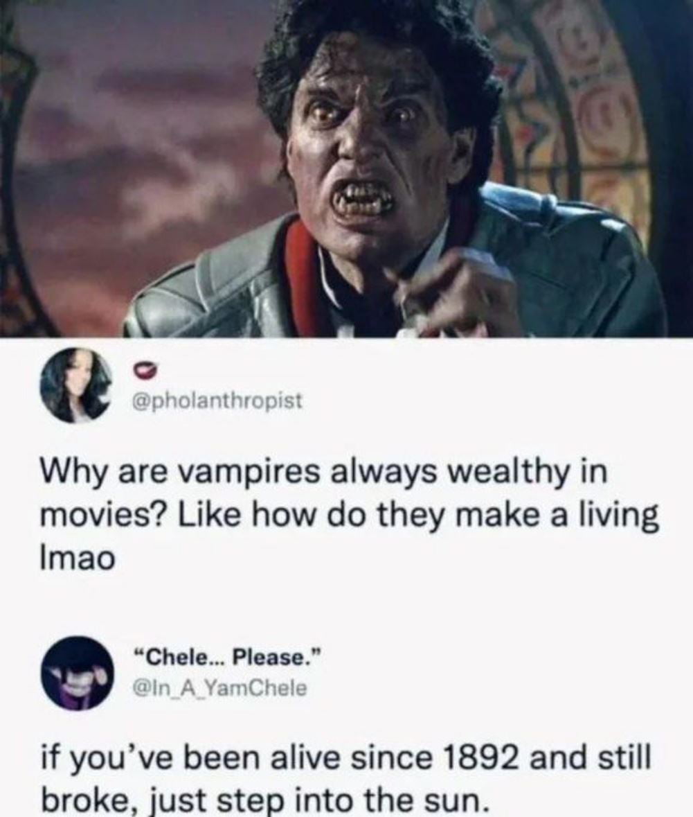The Financial Logic Behind Immortal Vampires - Memes on Aviaclip