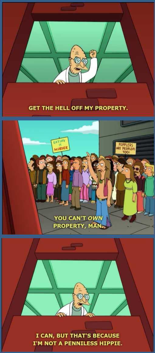 Professor Farnsworth's Blunt Response to Protesters in Futurama