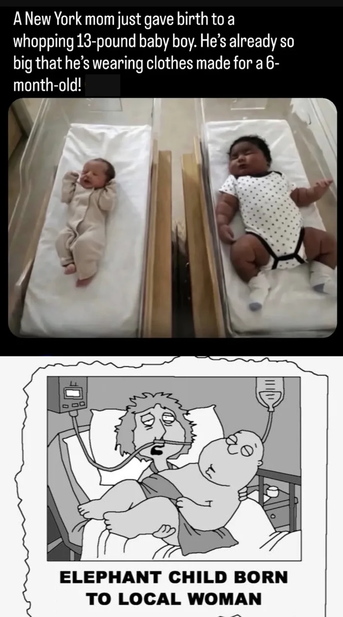 Newborn Baby Weighs in at 13 Pounds