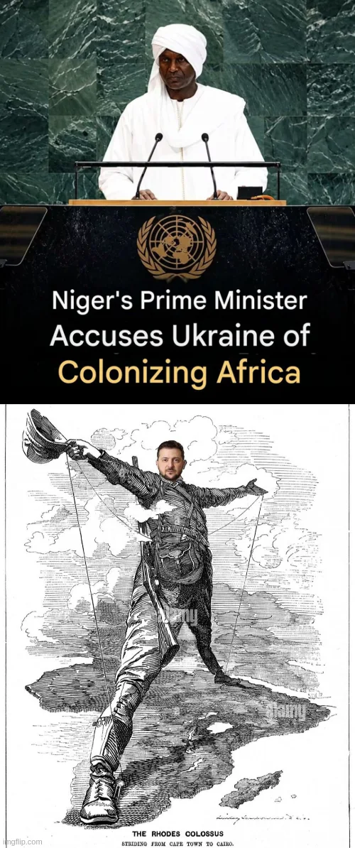 Satirical Meme Depicts Ukraine as a Colonial Power in Africa - Memes on Aviaclip