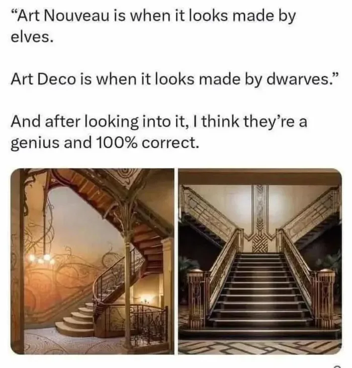 Comparing Art Nouveau and Art Deco Through a Fantasy Lens