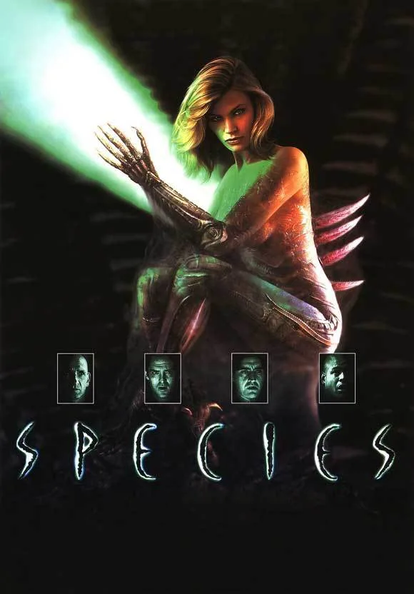 The Iconic Poster for the 1995 Sci-Fi Horror Film Species