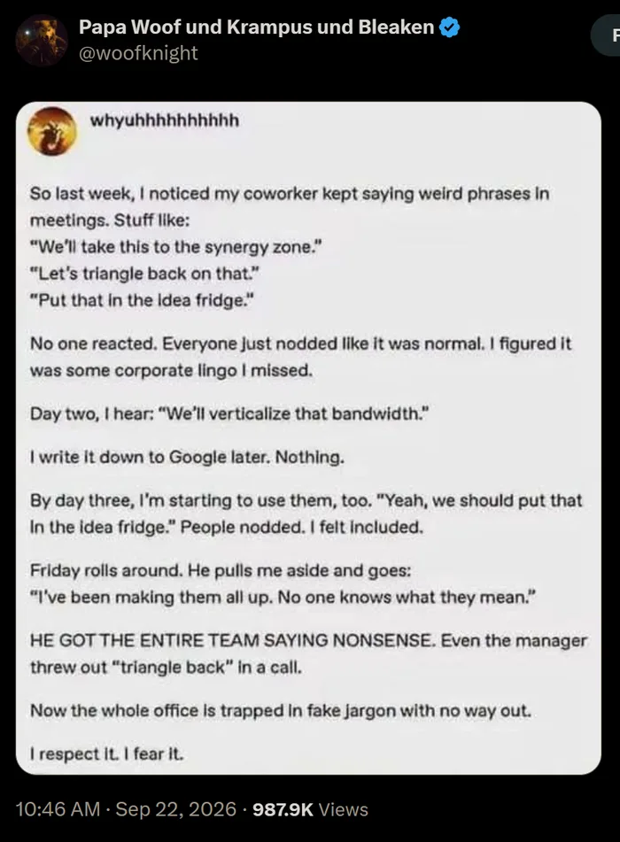 The Social Experiment That Convinced an Entire Office to Speak Nonsense