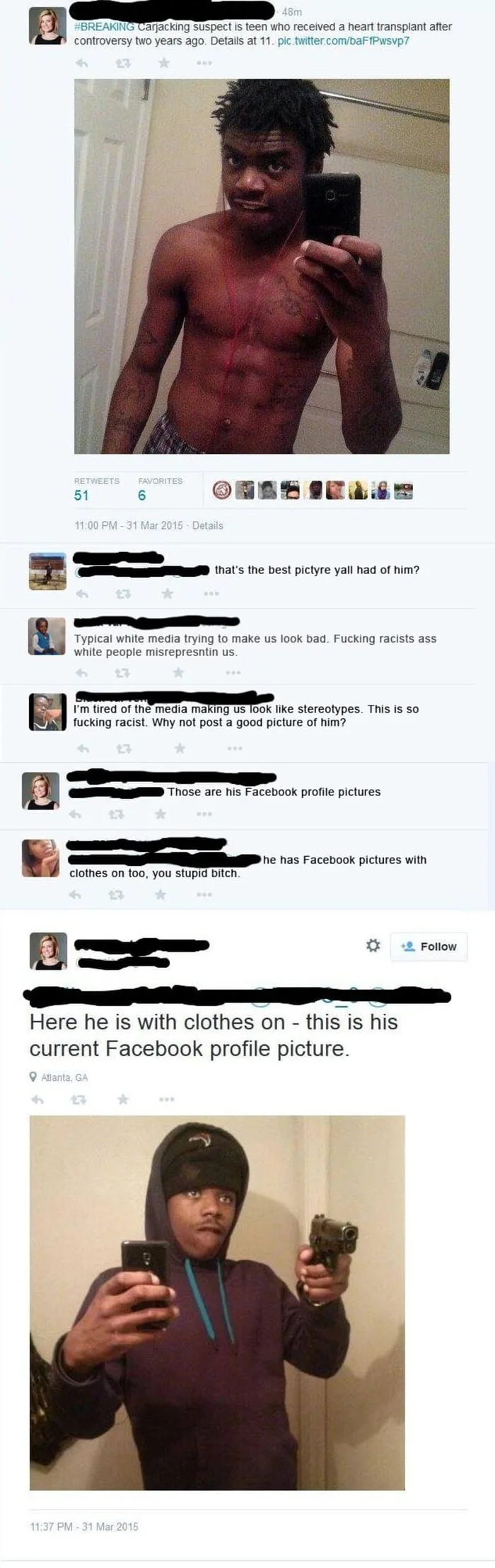 Social Media Debate Over News Outlet's Choice of Suspect Photos - Memes on Aviaclip