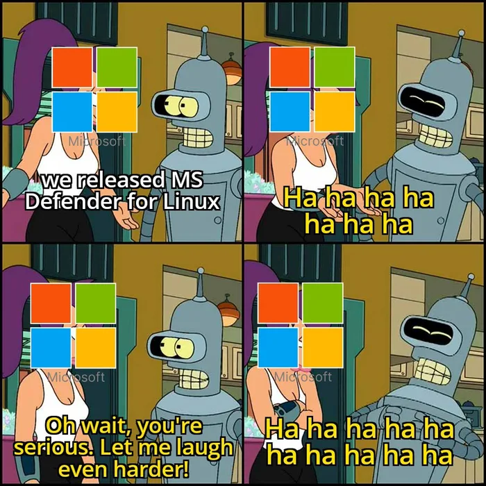 A Futurama-Inspired Take on Microsoft Defender for Linux - Memes on Aviaclip