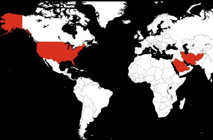 A World Map Highlighting Countries Associated with Live-Streamed Public Executions