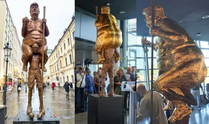 Controversial Statue 'The Orange Plague' Displayed at European Parliament