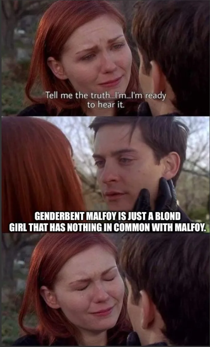 A Controversial Take on the Genderbent Draco Malfoy Trend - Memes on Aviaclip