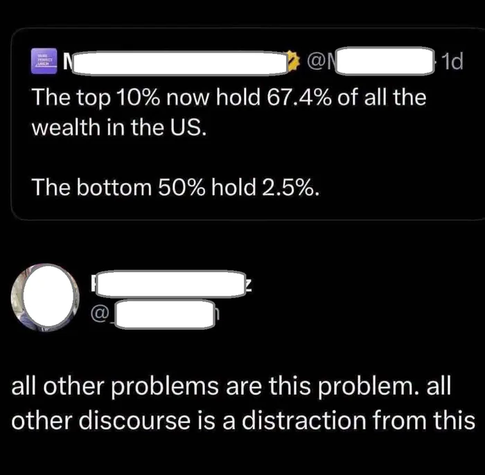 A Viral Social Media Post Highlights US Wealth Inequality Statistics