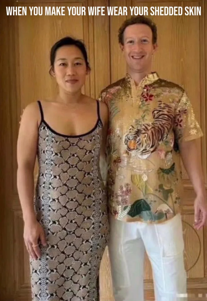 Mark Zuckerberg and Priscilla Chan Pose in Themed Attire
