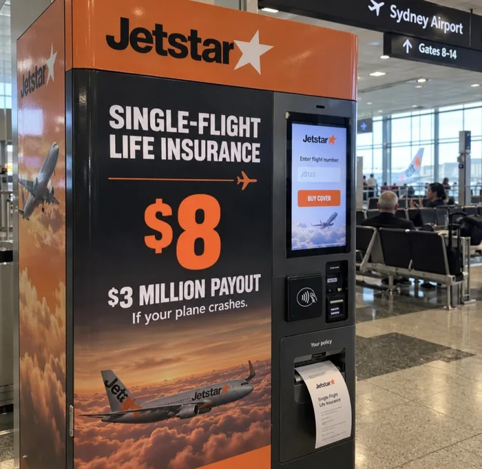 A Vending Machine Offering $3 Million in Flight Insurance