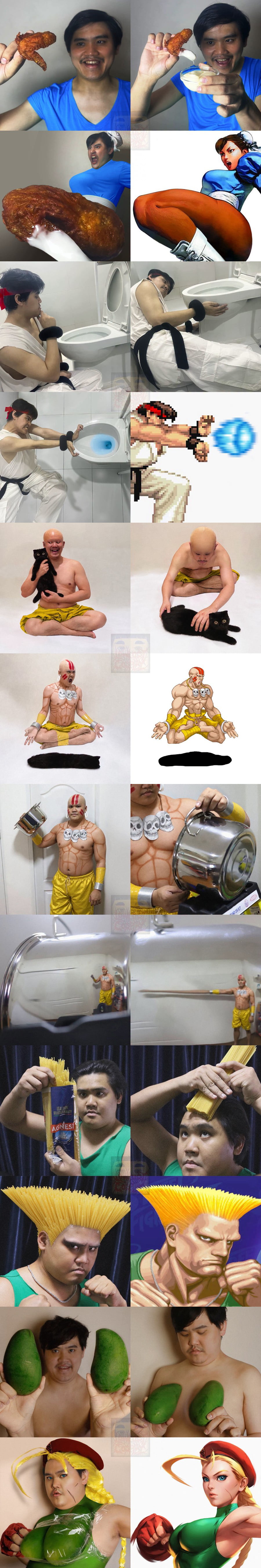 Street Fighter cosplay - You win!