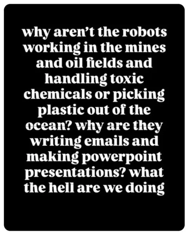 A Thought-Provoking Question About the Current Direction of Robotics